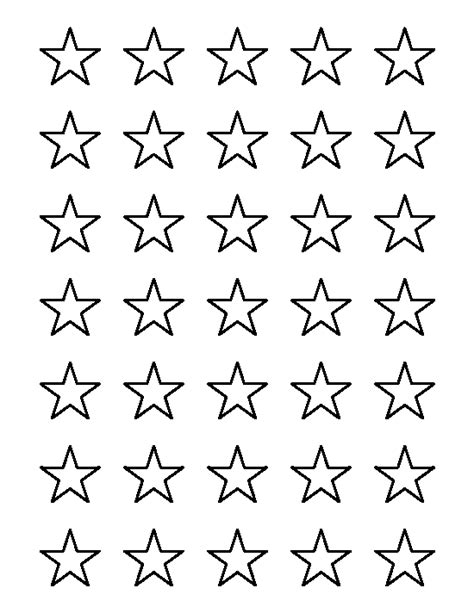 Printable 1 Inch Star Template