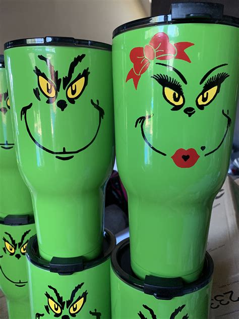 Mr And Mrs Grinch Travel Cups Grinch Stuff Washer Toss Travel Cup
