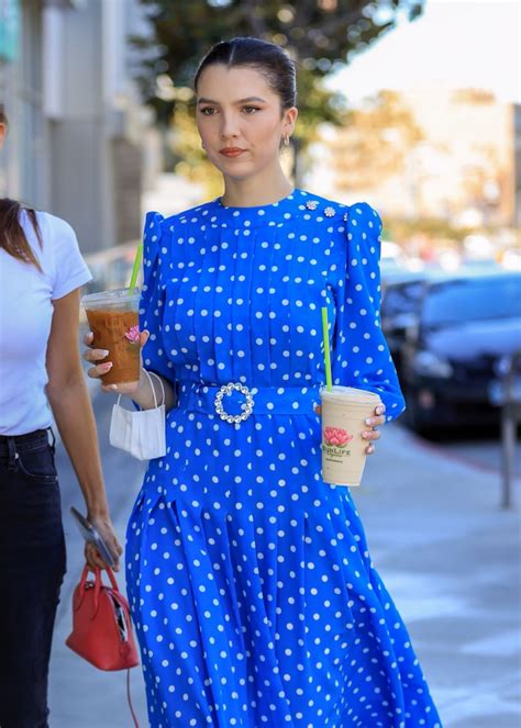 Maya Henry In A Blue Dress Out In West Hollywood 06142021 Celebmafia