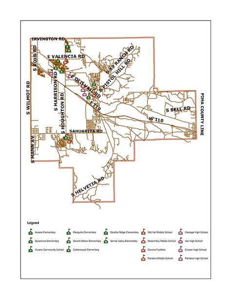 Vail School District Map For Vail Az And Se Tucson
