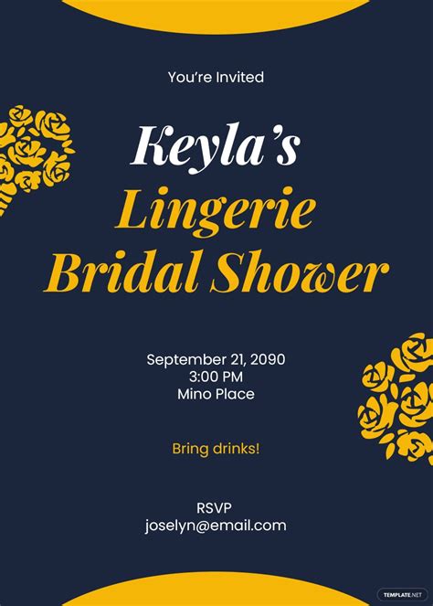 Bridal Shower Invitation Wording Lingerie