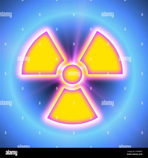 Radiation Warning Sign Stock Photo Alamy