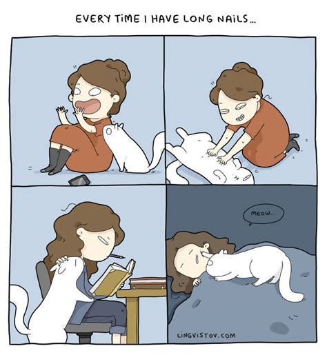 Comics That Purrfectly Sum Up Living With A Cat Cat Comics Crazy