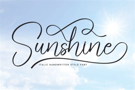 Sunshine Font By Andikastudio · Creative Fabrica