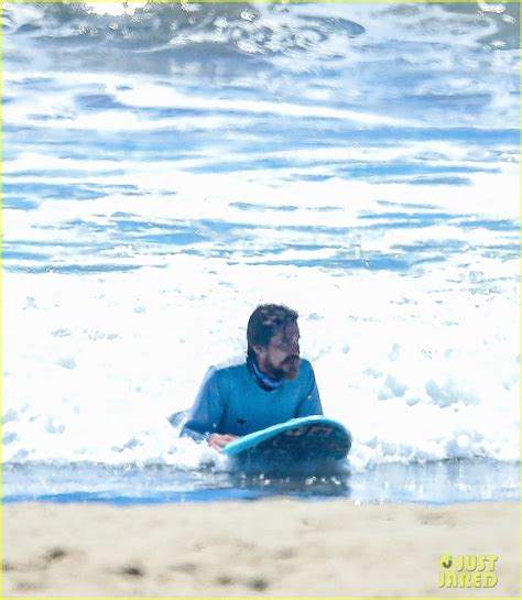 Christian Bale Catches A Few Waves At The Beach In Malibu Photo
