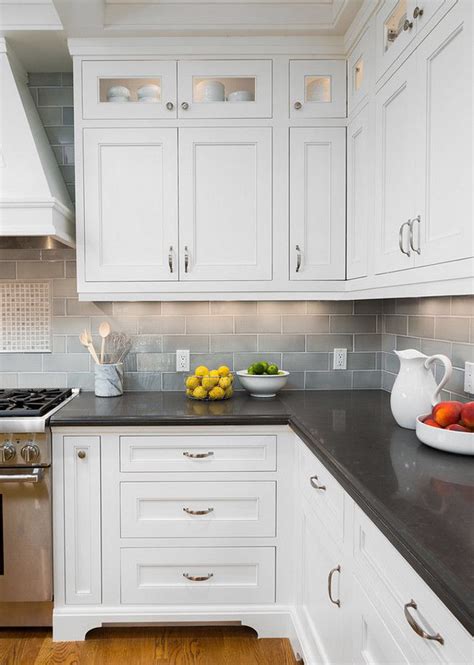 The specialty wall cabinets that fit above a refrigerator or range will be installed higher than other upper cabinets, and may also be deeper than the standard 12 inches. Upper cabinets, frosted glass instead? | Kitchen interior ...