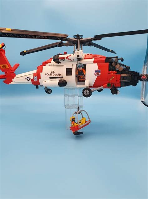 Lego Moc Us Coast Guard Jayhawk Helicopter By Sir Unicorn Rebrickable