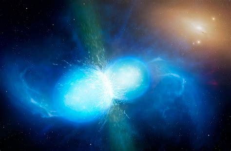 Neutron Stars Collide Two Stars Have Smashed Into Each Other Shaking