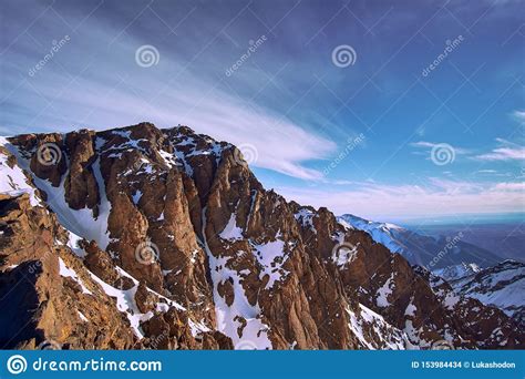 Highest Peak Of North Africa Jebel Toubkal Stock Photo Image Of