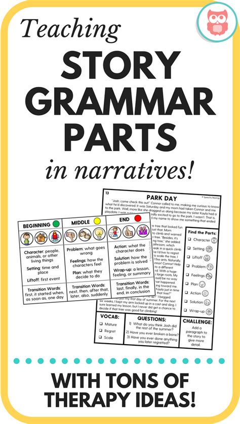Teaching Story Grammar Parts In Narratives Speechy Musings Speech