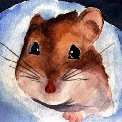 Hamster Painting 2 Animals Hamster Painting