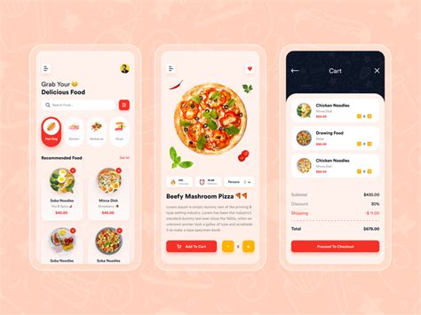 Food Mobile App Ux Ui Design 🍔🍕 Uplabs
