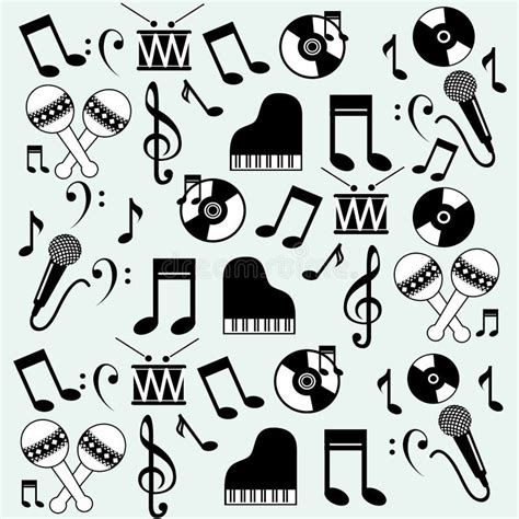 Music Icons Background Stock Vector Illustration Of Audio 31399344