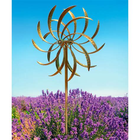 Alle windspiele sind handgefertigt und aus hochwertigen materialien und metallen,wie kupfer, messing, edelstahl, eisen und aluminium lackiert. Windspiel Duett Windrad Blume, 35 cm Durchmesser, 80 - 147 ...