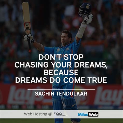 Don't stop chasing your dreams, because dreams do come true. #