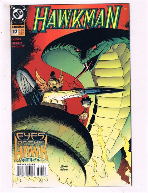 Hawkman 17 Vf Dc Eyes Of The Hawk Pt 4 Of 4 Comic Book Loebs 1994