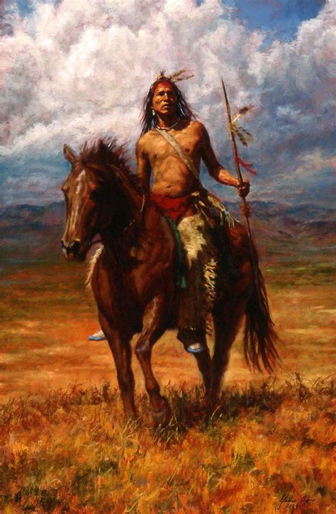 Master Of His Land Crow Native American Art Native American
