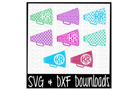Free Cheer SVG * Cheer Monogram SVG * Megaphone SVG - Free SVG Cutting File | Design SVG