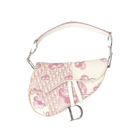 Dior Pink Cherry Blossom Saddle Bag Treasures Of Nyc New York Ny