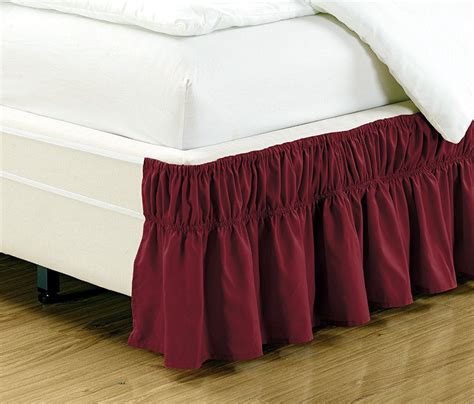 Fancy Collection Wrap Around Style Easy Fit Elastic Bed Ruffles Bed