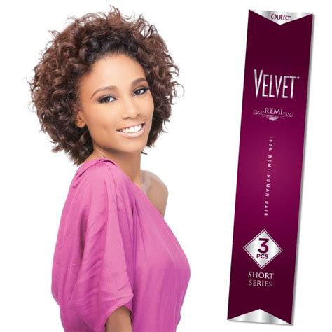 Outre 100 Remy Human Hair Weaving Velvet Remi Retro Curl 3pcs Human