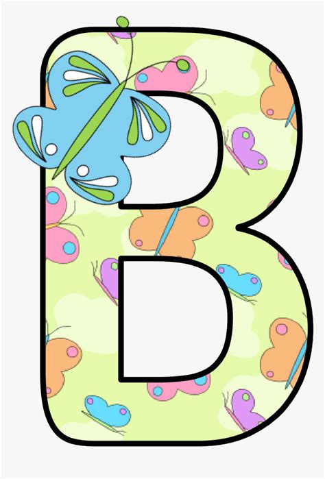 Ch B Alfabeto Mariposas Letters Of The Alphabet Clipart Hd Png