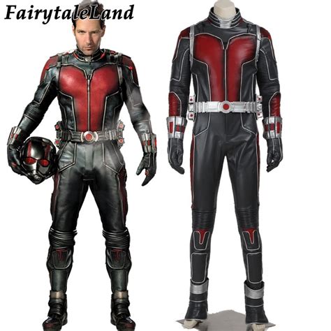 Adult Ant Man Costume Ant Man Scott Lang Cosplay Costume Leather Ant