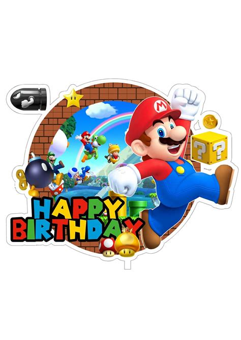 Mario Bros Cake Nintendo Mario Bros Super Mario Bros Birthday Party