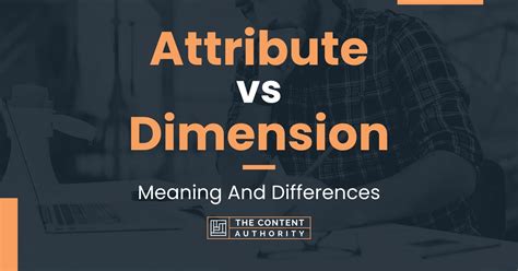 Attribute Vs Dimension Meaning And Differences
