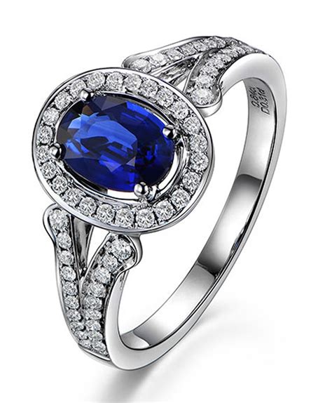 Almost all gemstone have been treated to enhance their beauty and. Vintage 2 Carat Blue Sapphire and Diamond Halo Engagement Ring for Women - JeenJewels