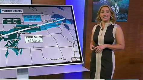 Alex Wilson The Weather Channel 120921 Blue And White Dress Easy