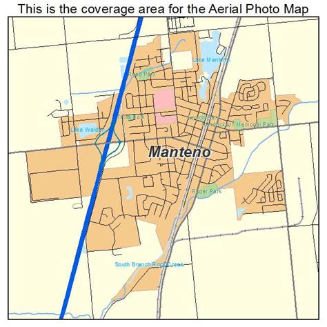 Aerial Photography Map Of Manteno Il Illinois