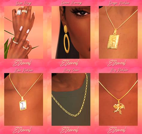 Sims 4 Jewelry Mods Cc Packs Earrings Necklaces More Fandomspot