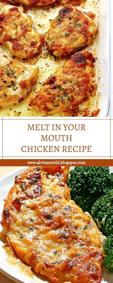 When it comes to cooking, i rarely follow a recipe point blank, and that was the case with this one, too! MELT IN YOUR MOUTH CHICKEN RECIPE