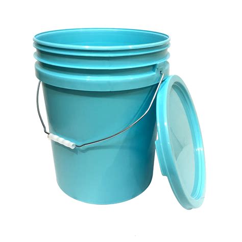 Bucket 5 Gallon Bucket Metal Handle With Lid Lee Fisher Sports