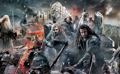 The Paladin Fights Alongside The Hobbit Battle Of The Five Armies