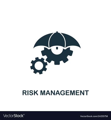 Risk Management Icon Creative Element Design From Vector Image