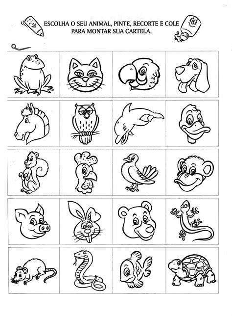 Animais Selvagens Para Imprimir