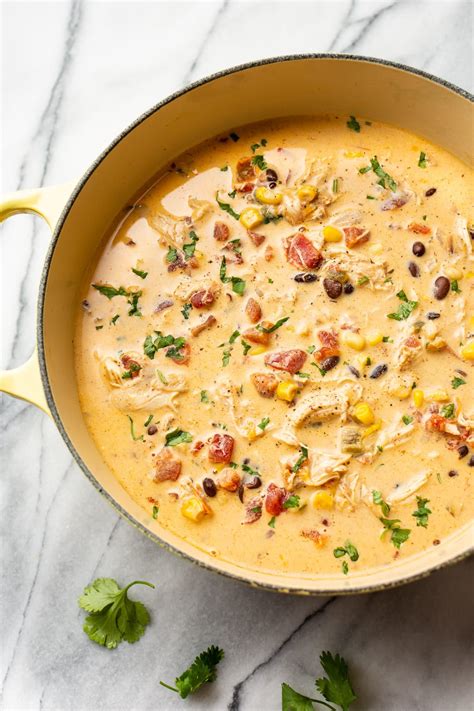 This Chicken Taco Soup Uses Cream Cheese And Shredded Chicken For A
