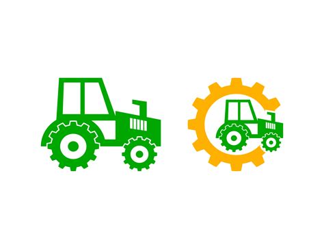 Set Of Tractor Logo Graphic By Meisuseno · Creative Fabrica