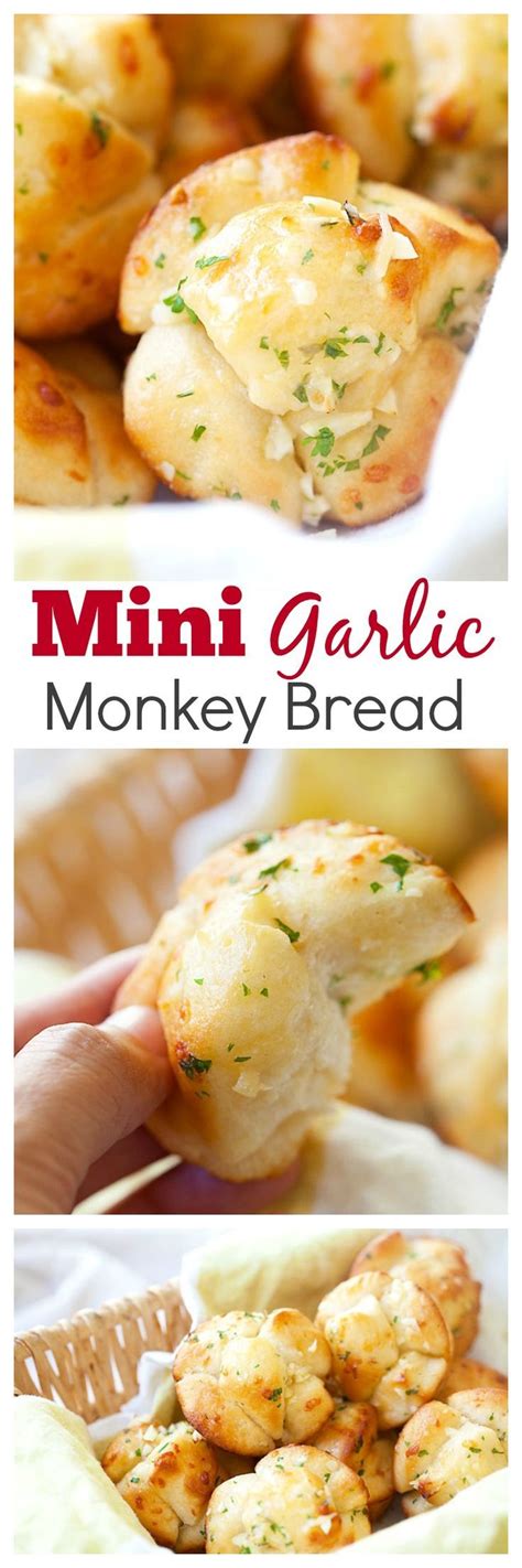 Butter, cinnamon, brown sugar, biscuit, brown sugar, cinnamon. Mini garlic monkey bread - best and easiest monkey bread ...