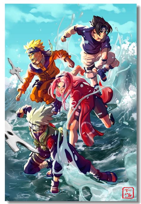 Custom Canvas Wall Paintings Uzumaki Naruto Poster Uchiha