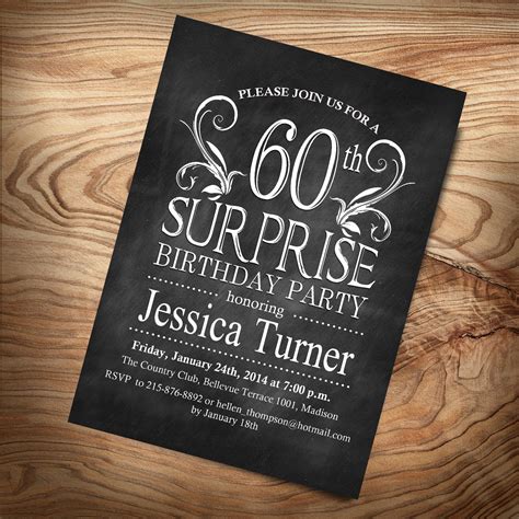 25 Best 60th Birthday Invitation Ideas Home Inspiration And Ideas