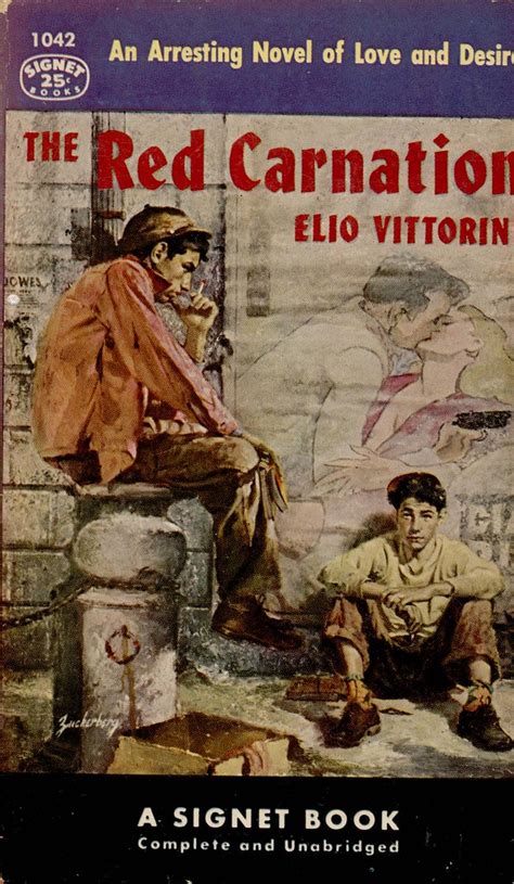 1953 The Red Carnation By Elio Vittorin Cover Art By Stanley