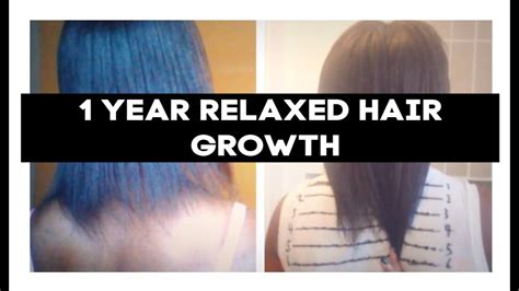 My 1 Year Relaxed Hair Journey Growth In Pictures ♡ Youtube