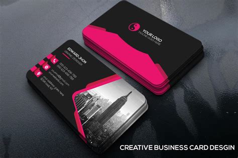 You can design your business card with a miniature of a character that represents you and/or. Free Creative Business Card Template ~ Creativetacos