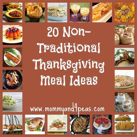 The first thanksgiving dinner did not include turkey with all the trimmings, and i doubt the first christmas meal featured maple glazed ham covered in pineapple rings with cherries in the middle. Host a Non-Traditional Thanksgiving -20 Great Meal Ideas ...