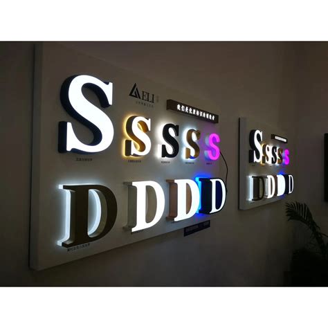 Outdoorindoor Letter Signage Acrylic Metal Stainless Steel Led
