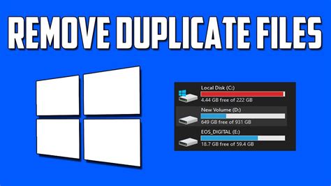 How To Remove Duplicate Files And Folders In Windows 10 2020 Youtube