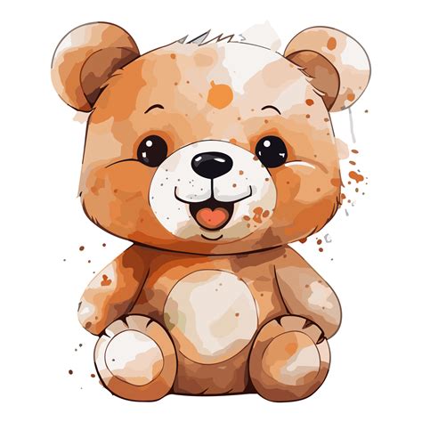 Watercolor Teddy Bear Transparent Background 34674999 Png